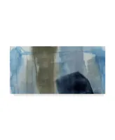 Jennifer Goldberger Blue on Grey I Canvas Art - 20" x 25"