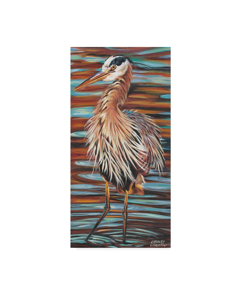 Carolee Vitaletti Watchful Heron Ii Canvas Art - 20" x 25"