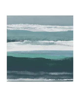 Rob Delamater Teal Sea Ii Canvas Art - 20" x 25"