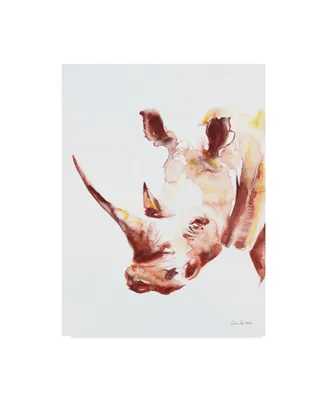 Aimee Del Valle Watercolor Rhino Canvas Art