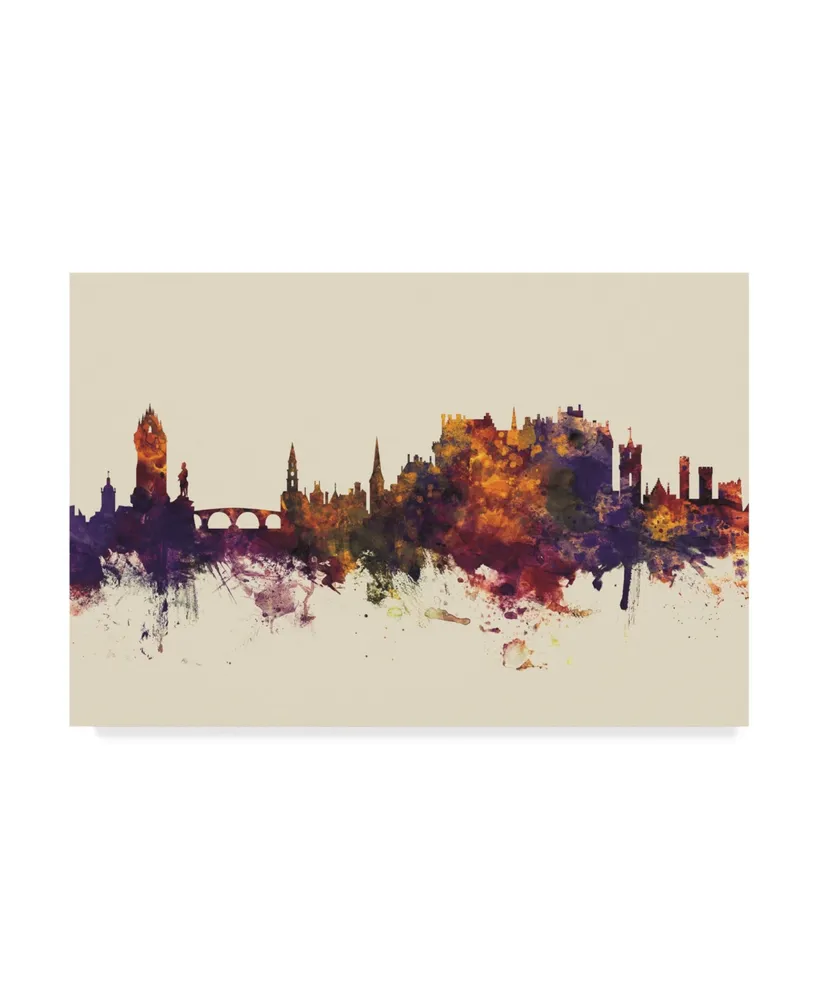 Michael Tompsett Stirling Scotland Skyline Iii Canvas Art