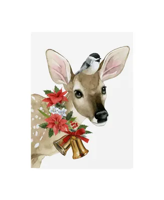 Grace Popp Deer Christmas I Canvas Art