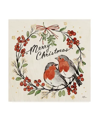 Janelle Penner Christmas Lovebirds V Canvas Art