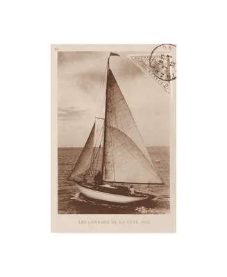 Wild Apple Portfolio Vintage Sailing Ii Sepia Canvas Art
