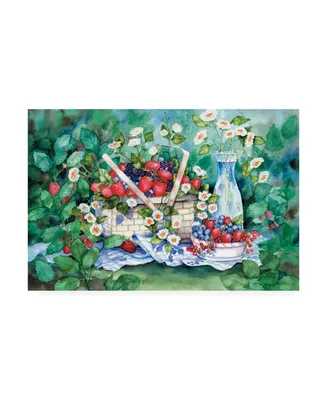 Kathleen Parr Mckenna Strawberry Picnic Canvas Art