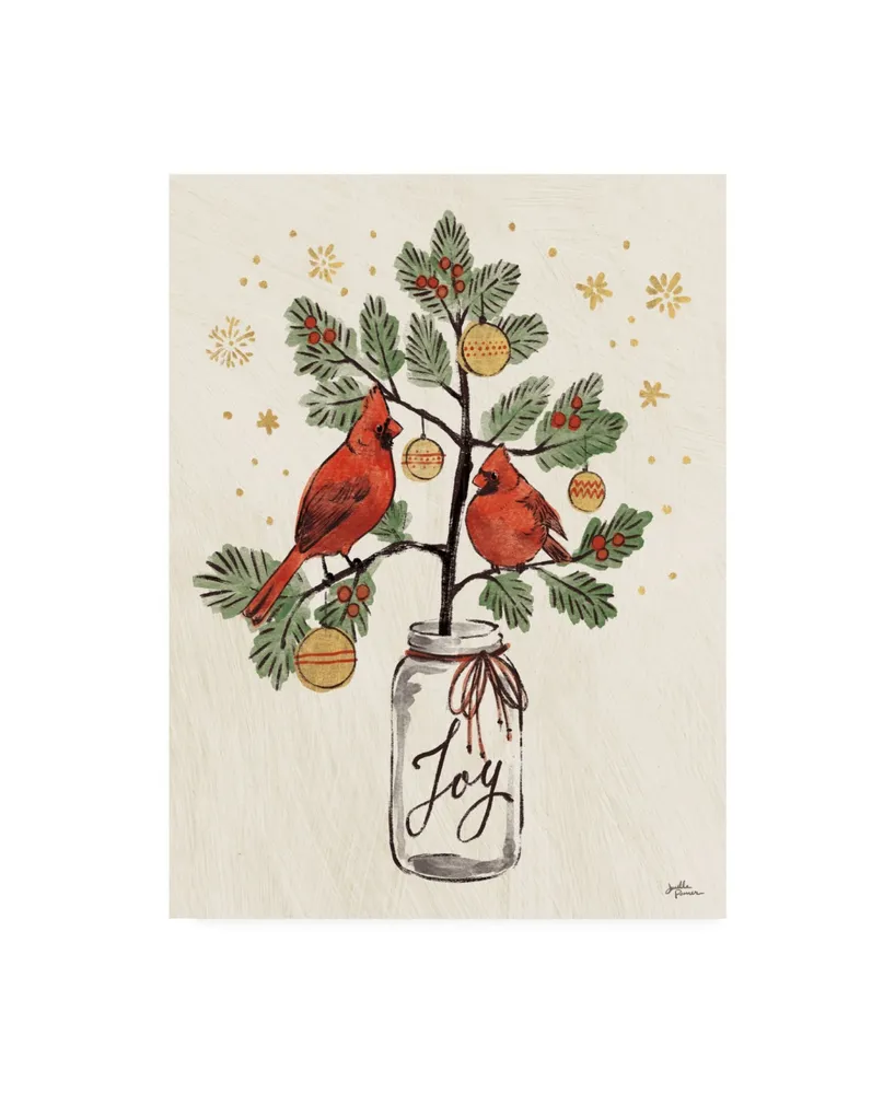 Janelle Penner Christmas Lovebirds Xiv Canvas Art - 15" x 20"
