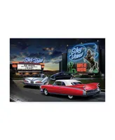 Helen Flint Diners and Cars Iv Canvas Art