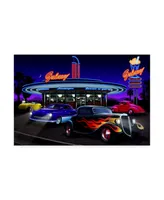 Helen Flint Diners and Cars Vii Canvas Art