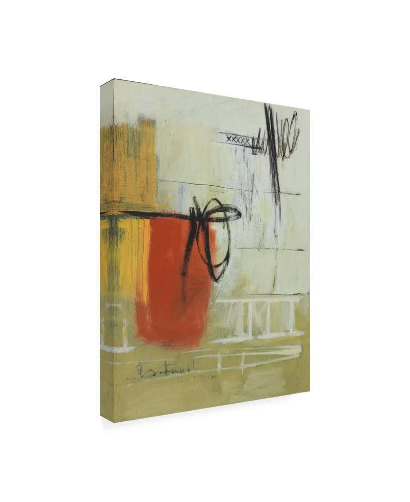 Pablo Esteban Abstract Rust and Neutral Canvas Art