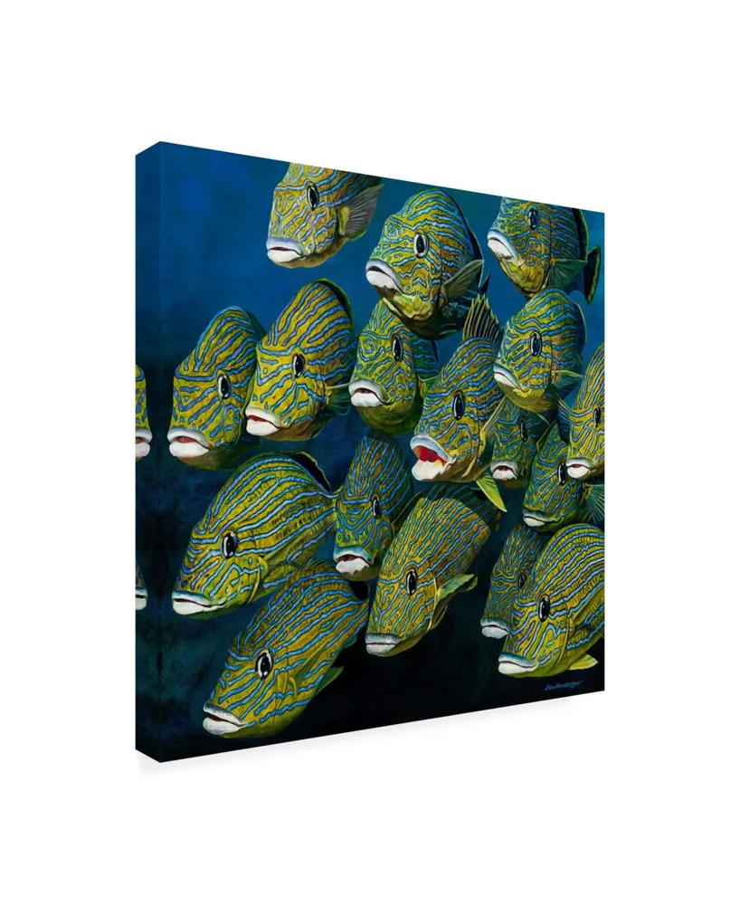 Jan Henderso Shoal of Grunts Canvas Art - 36.5" x 48"