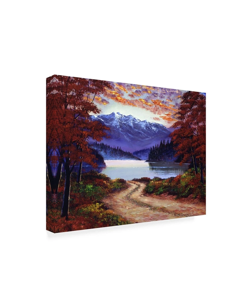 David Lloyd Glover Road to Green Lake Canvas Art - 37" x 49"
