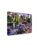 David Lloyd Glover Promise of Spring Garden Path Canvas Art