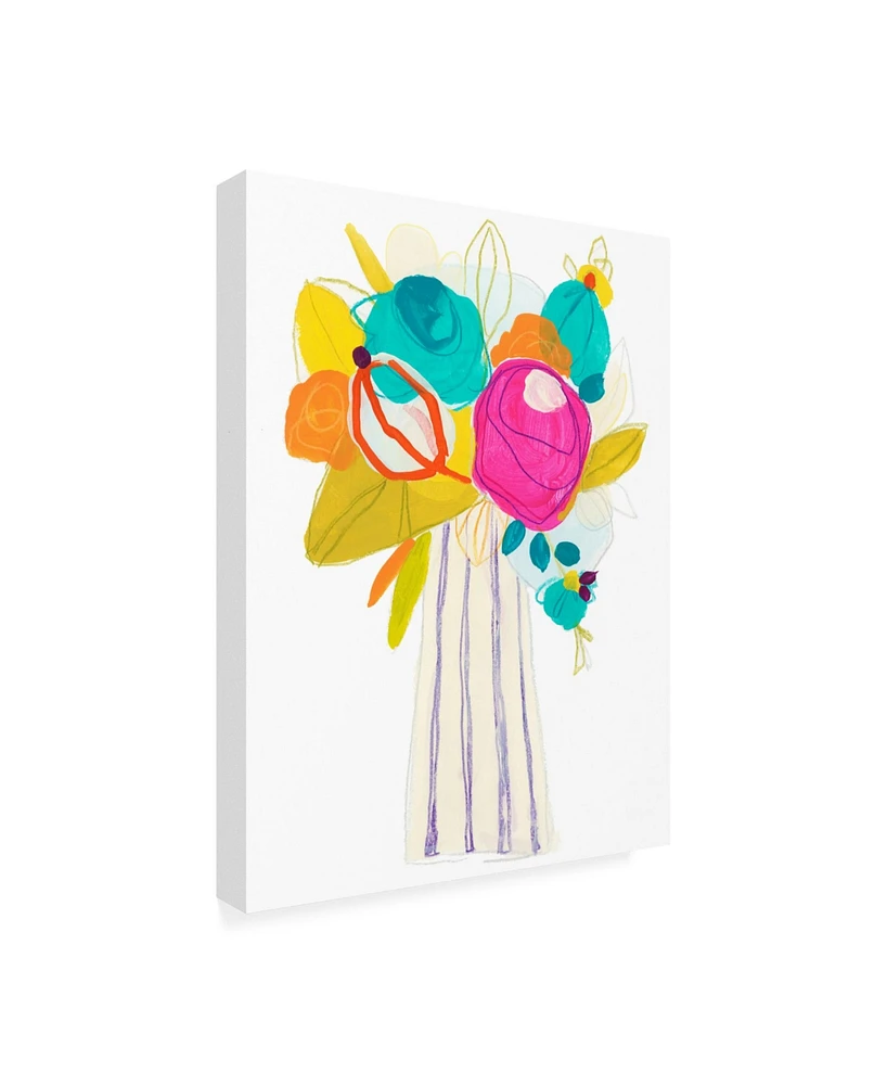 June Erica Vess Floral Fiesta Abstract Canvas Art