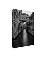 Danny Head B&W Bridge of Sighs Canvas Art - 19.5" x 26"