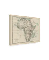 Johnston Johnstons Map of Africa Canvas Art