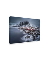 Andy Chan Winter Lofoten Islands Canvas Art - 37" x 49"