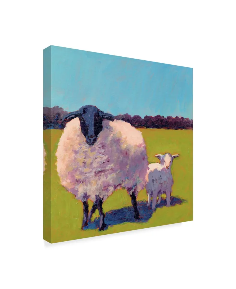 Carol Young Sheep Pals Iii Canvas Art - 15" x 20"