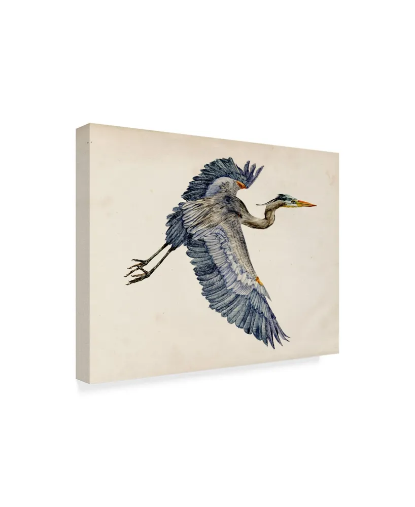 Melissa Wang Blue Heron Rendering Iv Canvas Art