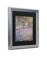 Claude Monet The Artist's Garden at Giverny Matted Framed Art - 20" x 25"