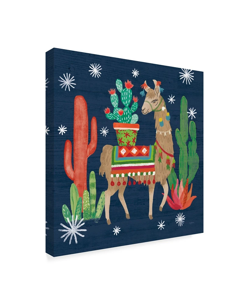 Mary Urban Lovely Llamas Iii Christmas Canvas Art - 27" x 33"