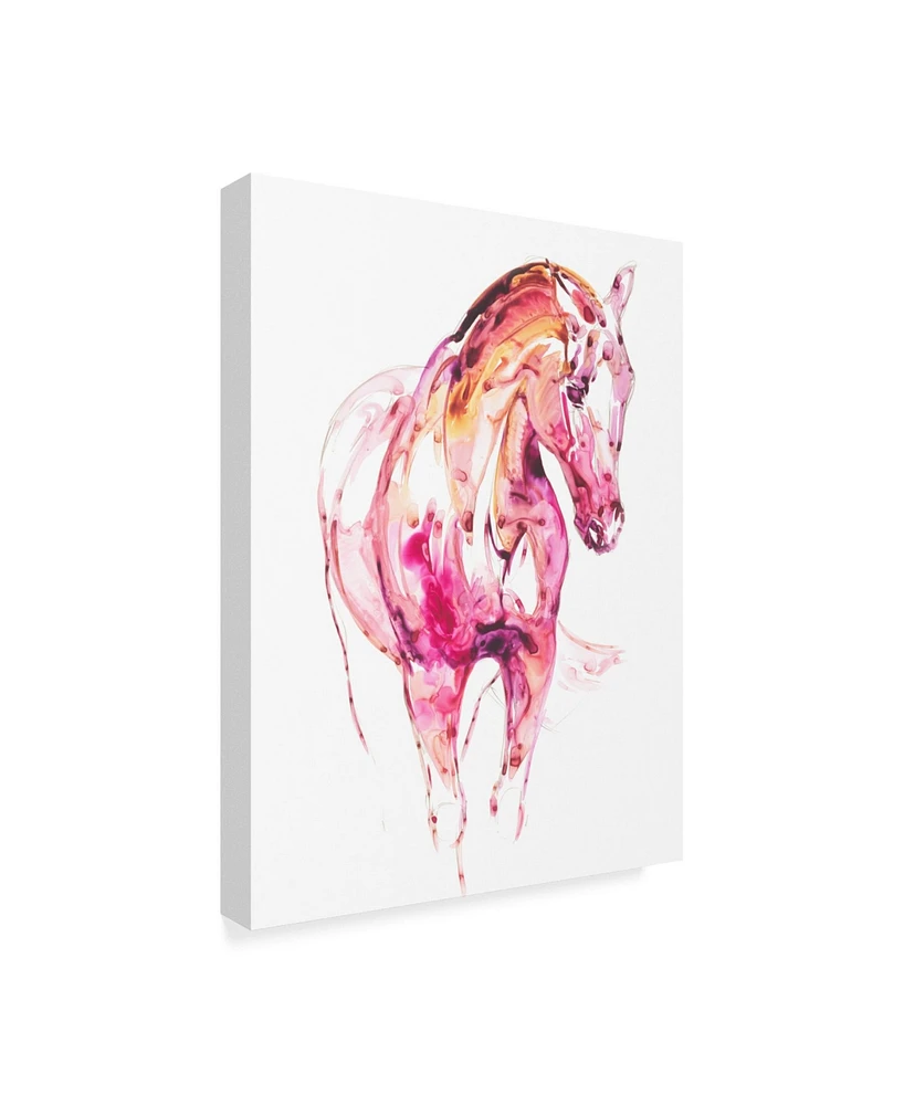 Julie T. Chapman Garnet Horse Iii Canvas Art - 37" x 49"