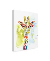 Jennifer Goldberger Smarty Pants Giraffe Canvas Art