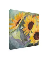 Sandra Iafrate Sunflowers in Watercolor I Canvas Art - 15" x 20"