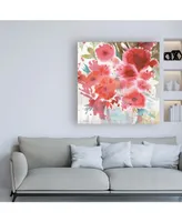 Sheila Golden Symphony of Red 2 Canvas Art - 15.5" x 21"