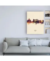 Michael Tompsett Rome Italy Skyline Portrait Iii Canvas Art - 19.5" x 26"