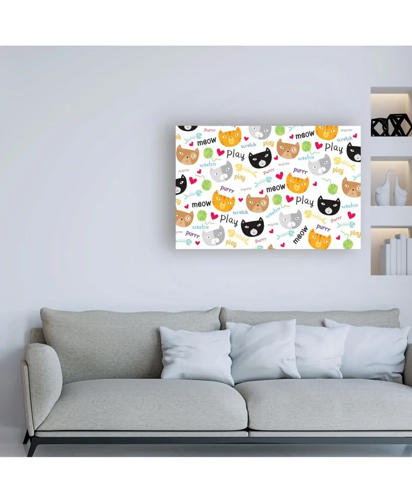 Holli Conger Pet Life cat pattern Canvas Art