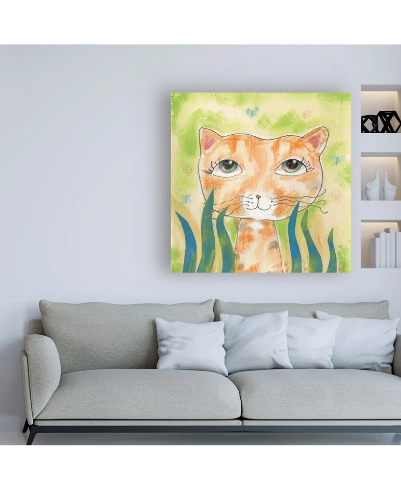 Whiskers Studio Wild Thing Watercolor Canvas Art