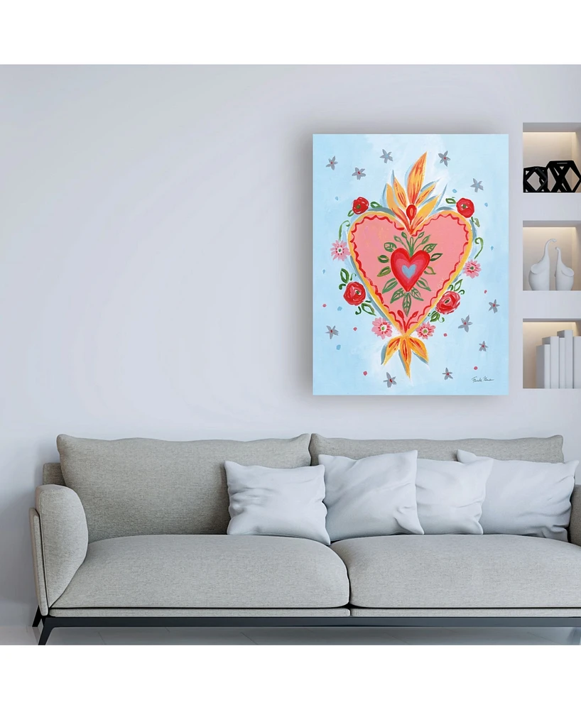 Farida Zaman Frida's Heart Iii Canvas Art - 19.5" x 26"