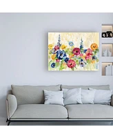 Silvia Vassileva Sunshine Field Flowers Canvas Art