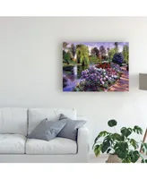 David Lloyd Glover Promise of Spring Garden Path Canvas Art