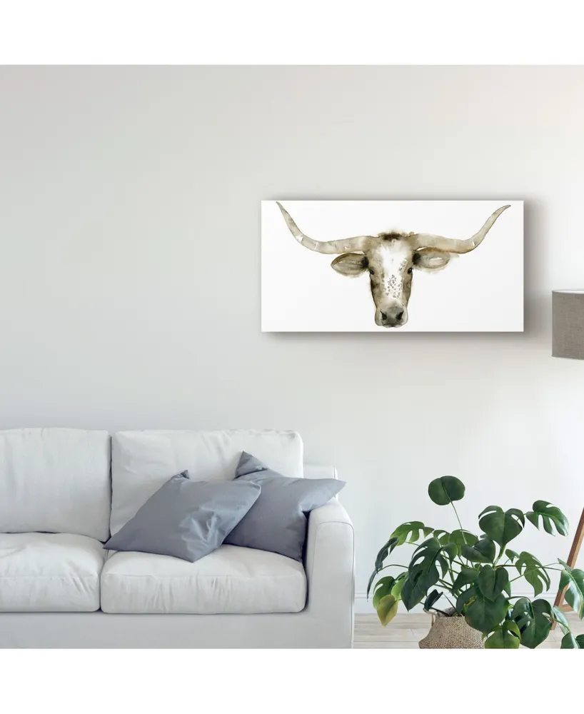 Grace Popp Longhorn Steer I Canvas Art