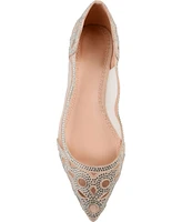 Journee Collection Women's Batavia Embellished Flats