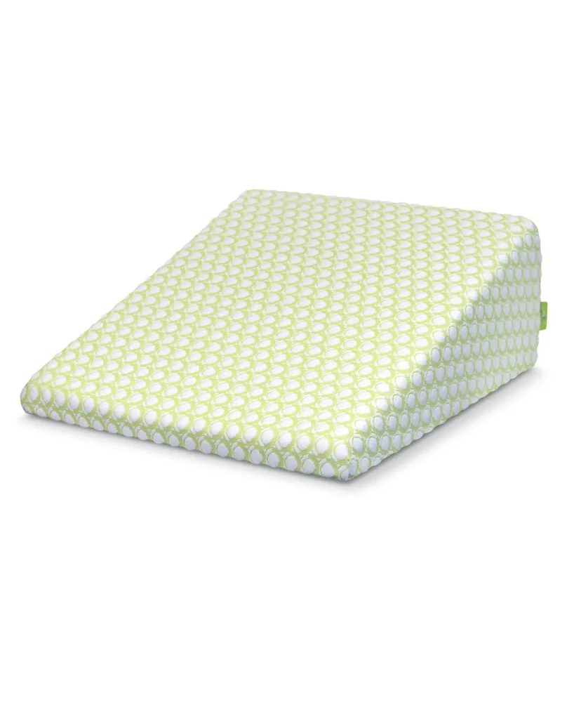 Rio Home Fashions Sleep Yoga Wedge Pillow 10" Memory Foam with Cover  - One Size Fits All