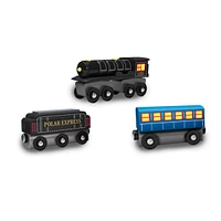 Masterpieces Wood Train Sets - The Polar Express 3 Piece Train Set