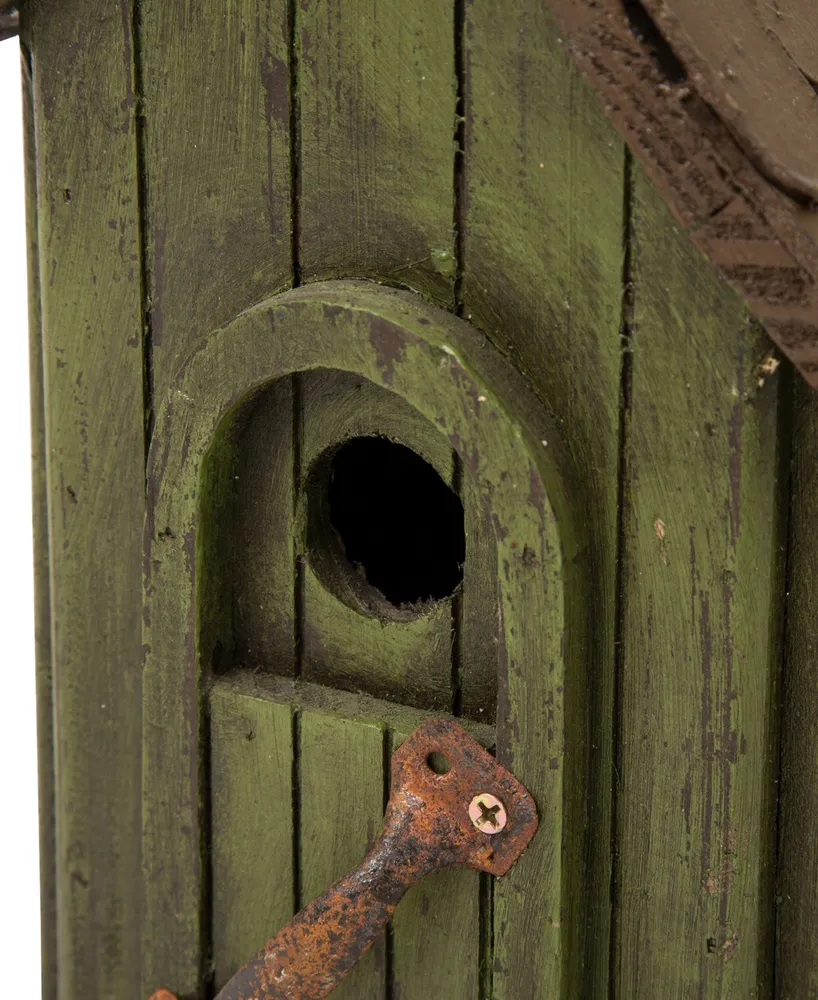 Glitzhome Distressed Wooden Birdhouse