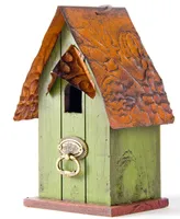 Glitzhome Rustic Garden Distressed Solid Wood Decorative Bird House
