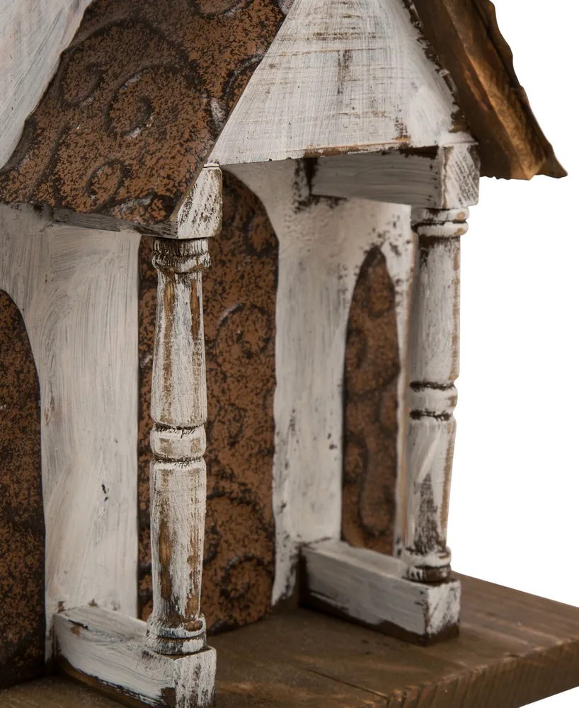 Glitzhome Extra-Large Rustic Wood Birdhouse