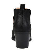 Journee Collection Women's Lola Cut Out Stacked Heel Dress Booties