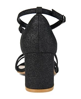Journee Collection Women's Bella Strappy Block Heel Dress Sandals