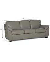 Lothan 87" Leather Sofa, Created for Macy's