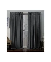 Exclusive Home Curtains Velvet Heavyweight Pinch Pleat Curtain Panel Pair