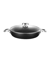 Scanpan ProIQ 4.25 qt, 4.0 L, 12.5", 32cm Covered Dutch Oven Induction Suitable Nonstick Frypan, Black