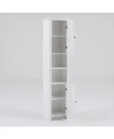 Luxen Home Tall Tower Bathroom Cabinet