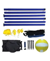 Hathaway Portable Volleyball Net, Posts, Ball and Pump Set