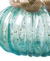 Glitzhome Small Glass Pumpkin