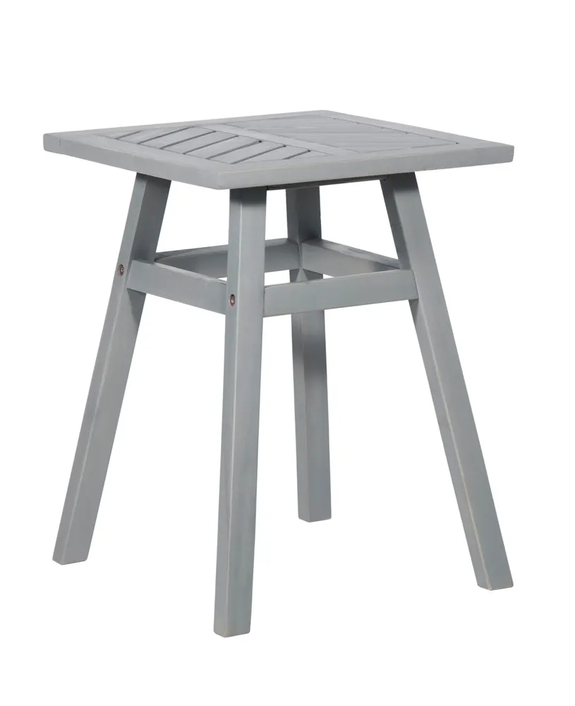 Walker Edison Outdoor Chevron Side Table